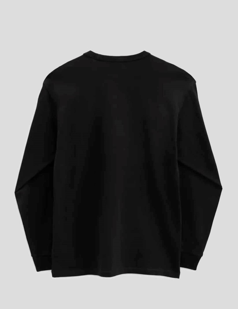 V T-shirt off the wall classic ls tee black